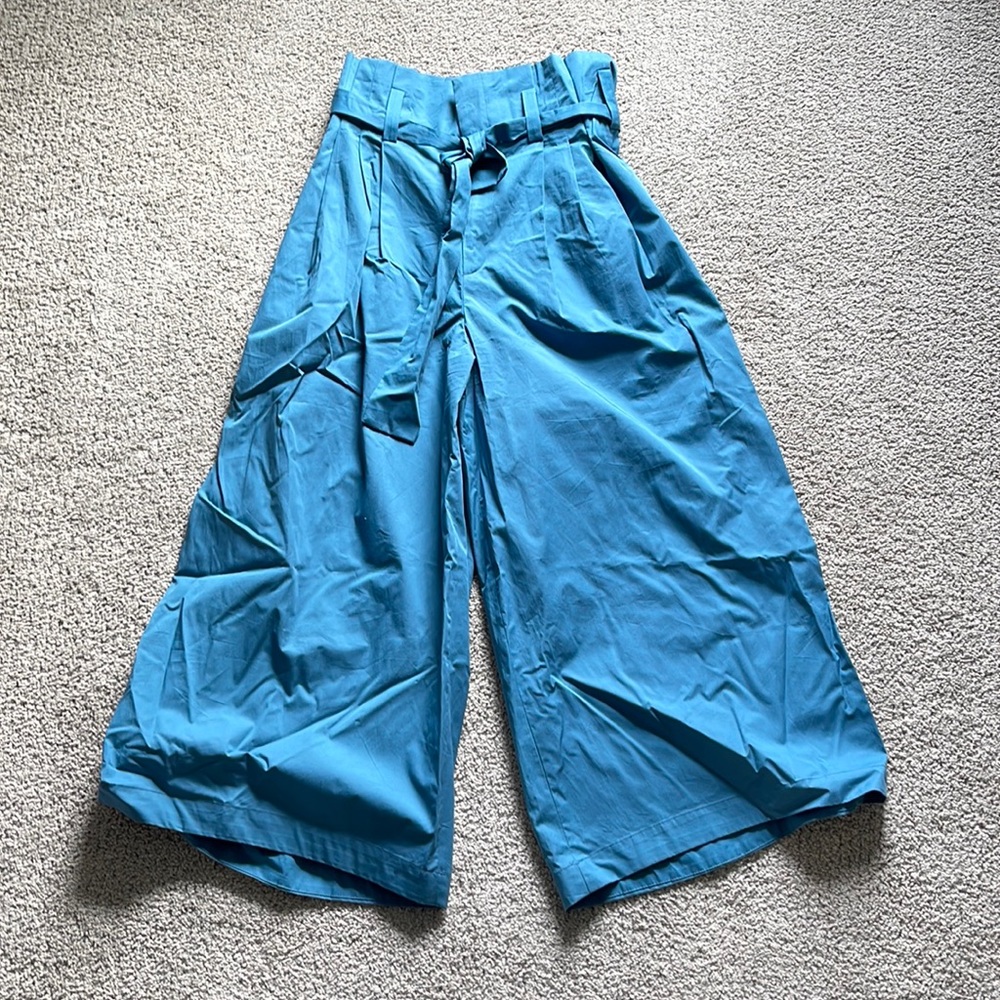 Blue zara crop pant